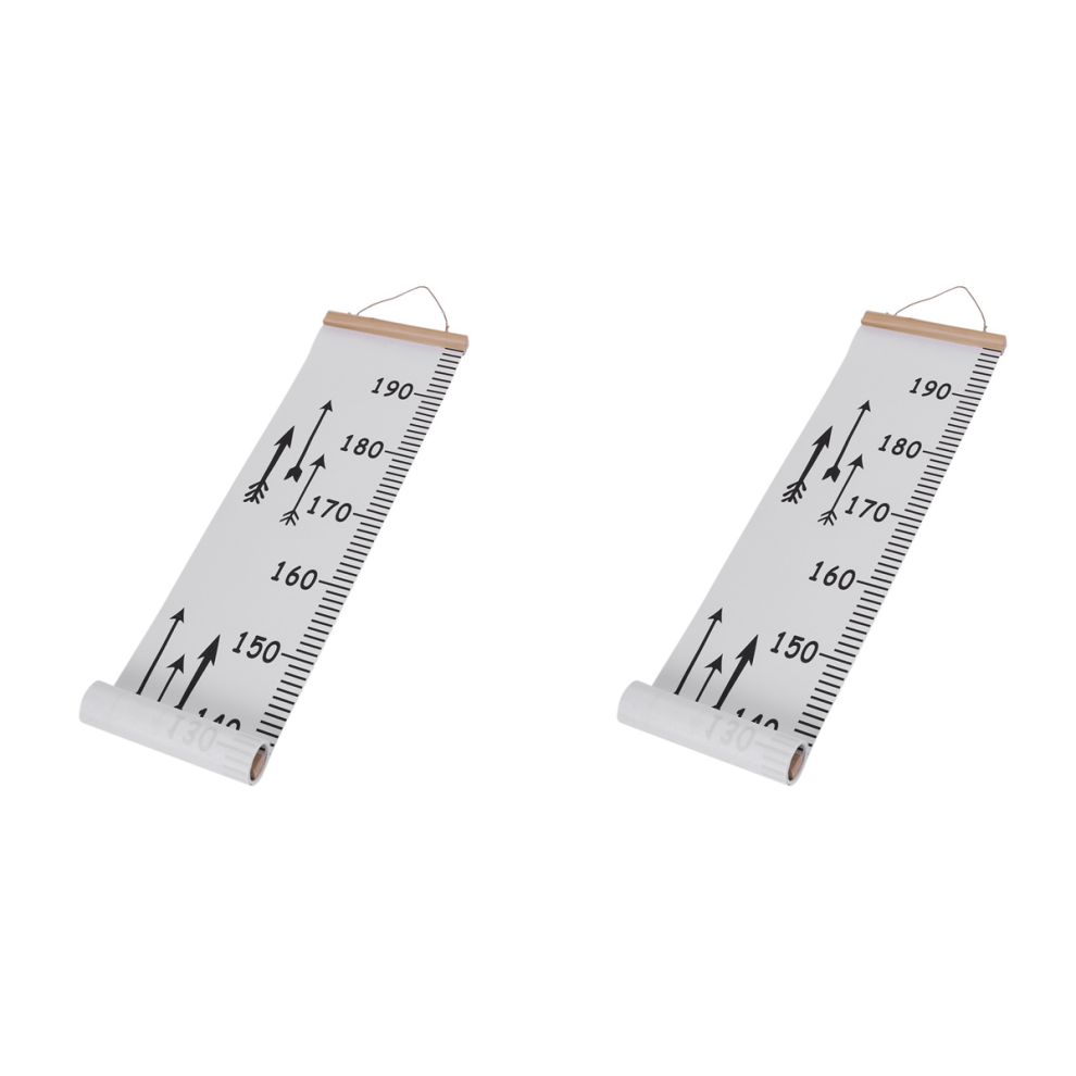 2X Children Kids Growth Chart Height Ruler Wall Sticker Decal Measurem Torribaly
