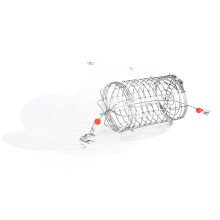 Trappole per granchi con 8 anelli, 1 pezzo di cordino in nylon inossidabile 8x5 cm