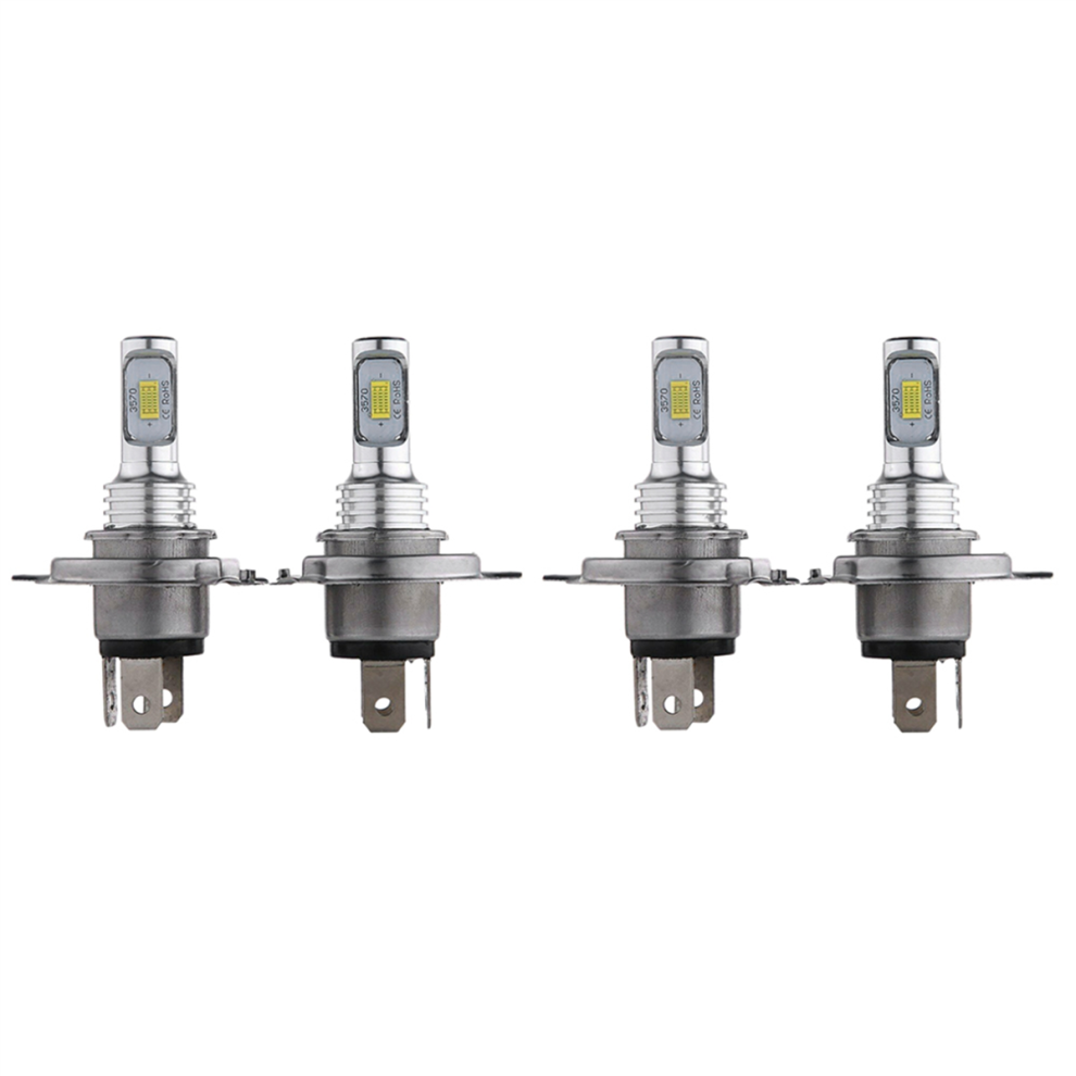 4X H4 9003 Hb2 Led Head Bulbs Kit High Low Beam Bright 35W 4000Lm Light 4852109597051