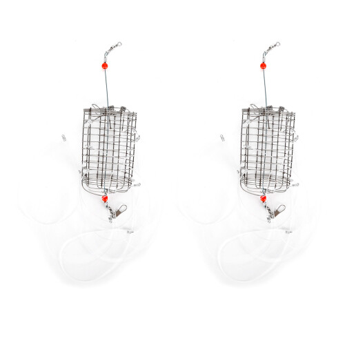 Pièges à crabes à 8 boucles, 2 pièces, 8  5 cm, acier inoxydable 2