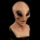 2X Μάσκα πάρτι Halloween με ανατριχιαστικό λάτεξ UFO Big Eyes για ενήλικες 7