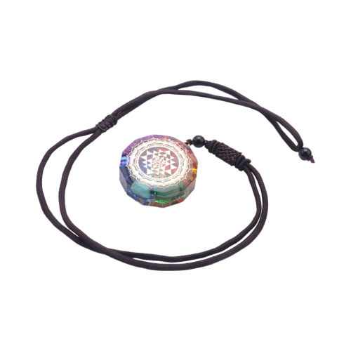 Colgante De Orgonita, Collar Sri Yantra, Collar De Chakras De Geometría Sagrada, Joyería