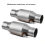 4Pcs 2.5Inch Spun Universal Catalytic Converter High Flow Stainless St 1