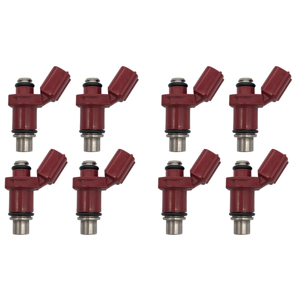 8Pcs Injectors Nozzle 6D8-13761-00-00 For Outboard 75Hp 90Hp F75 F90 Red 4852109598348