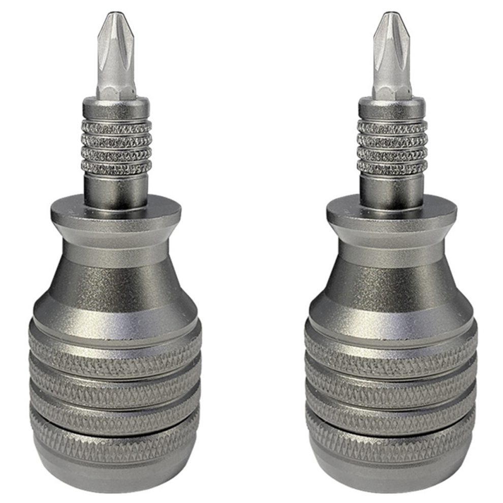 2X 7 in 1 Mini Screwdriver Titanium 1/4 Inch Magnetic Torx Screw Drive-image-OPC-PJDK5DN-NEW