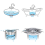 Lot de 2 filtres de protection pour baignoire et douche 6