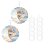 12Pack 8Inch Sublimation Wind Spinner Blanks 3D Spinners Hanging for I 4