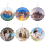 12Pack 8Inch Sublimation Wind Spinner Blanks 3D Spinners Hanging for I 6
