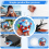 12Pack 8Inch Sublimation Wind Spinner Blanks 3D Spinners Hanging for I 9