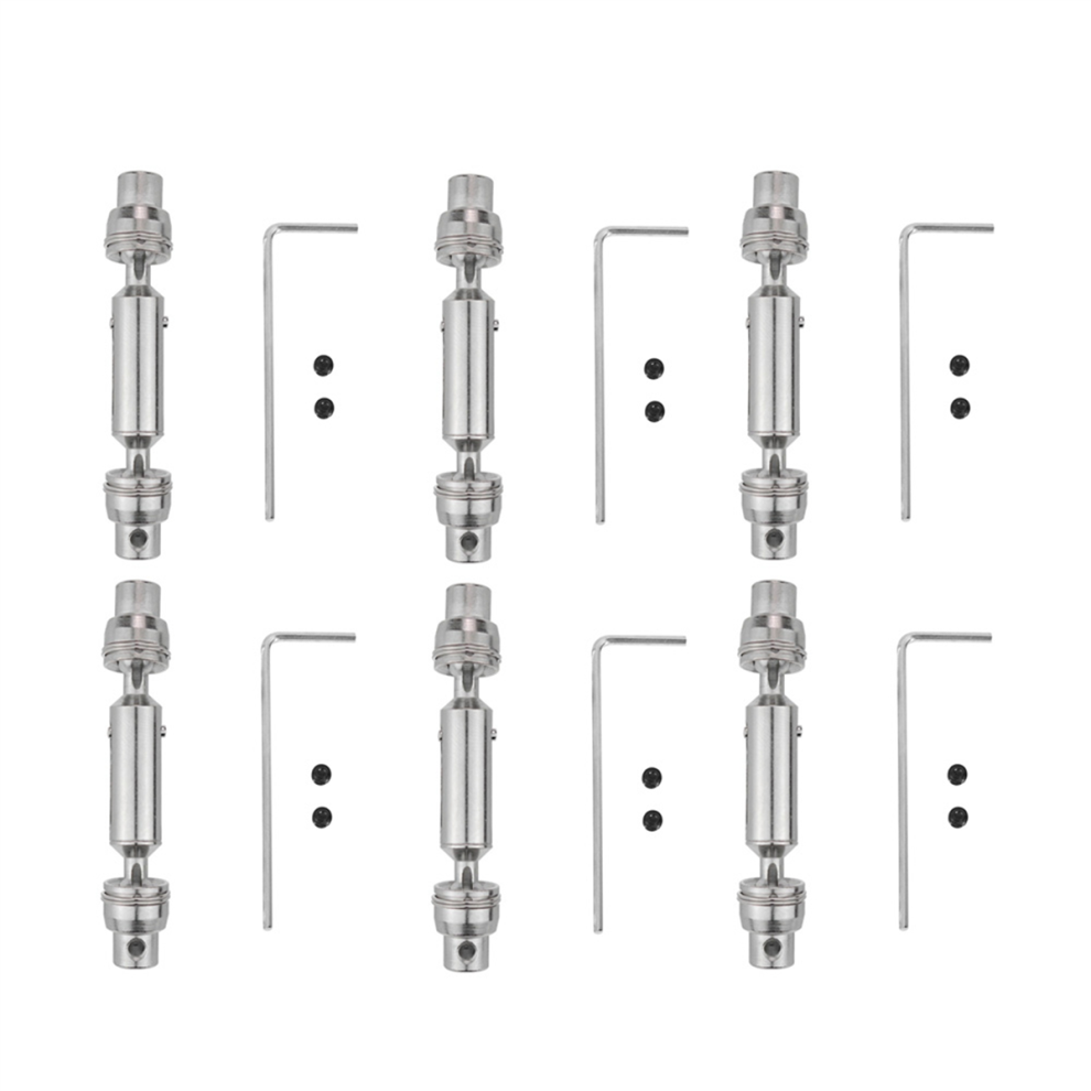 6X Upgrade Metal Cvd Drive Shaft For D12 C24 C34 B14 B24 B16 B36 Mn D9 Silver 4852109599123