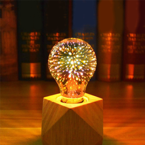 3X LED 3D Λάμπα με Εφέ Πυροτεχνήματος, Διακοσμητική Λάμπα 85-265V E27 Holid 2
