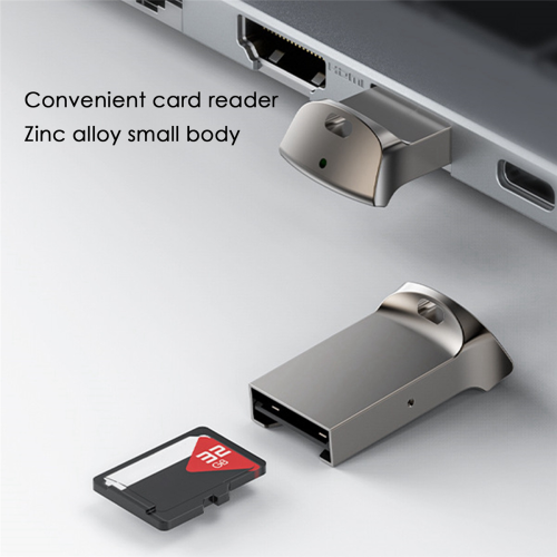 2X Mini TF Card Reader USB Computer Memory Adapter with LED Indicator 2