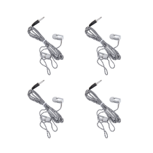 4X H-169 3.5mm MP3 MP4 Wiring Subwoofer Braided Cord, Headphones with