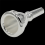 Bocchino per tuba placcato argento 6X Large 7