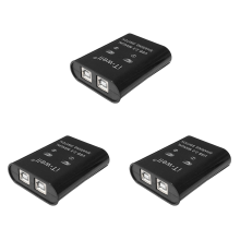 3X Συσκευή κοινής χρήσης εκτυπωτή USB, 2 σε 1 έξοδος 2 θυρών με χειροκίνητη εναλλαγή KVM
