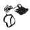 Set paracadute professionale per nuoto 20 cm / 7,9 in nero 1