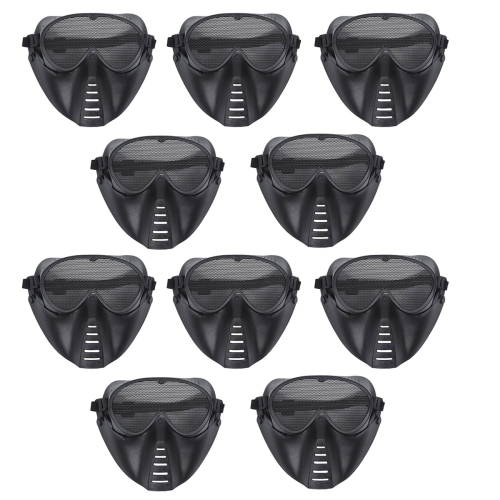 Lot de 10 masques de protection noirs neufs 1