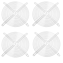 Lot de 4 grilles de protection pour ventilateur de boîtier d'ordinateur en métal, 200 mm