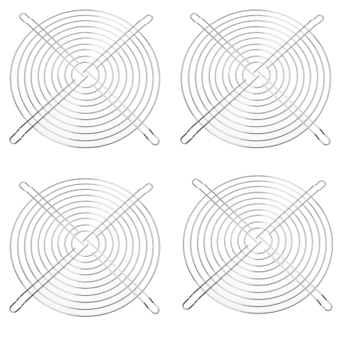 4x metalen pc-computerbehuizing ventilatorrooster vingerbescherming 200 mm