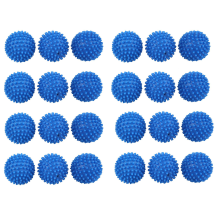 24 x Blauwe herbruikbare drogerballen