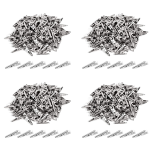 400 stuks 1,06 inch / 27 mm mini metalen krokodillenklemmen, krokodillenklemmen zilver