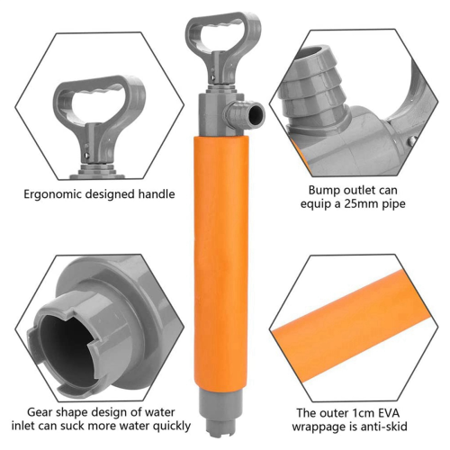 Pompe de cale manuelle pour kayak, canoë et bateau 2