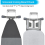 2X Supporto da parete per asse da stiro, supporto organizer, montato S 4