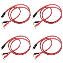 Cavo per altoparlanti con spina a banana 4X, spine maschio per cavi per altoparlanti (2 banane) 4N OF