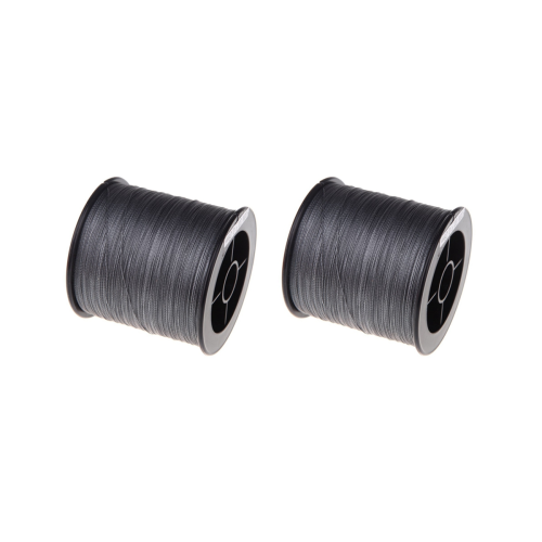 2X 500 M 30 LB 0.26mm Πετονιά Ψαρέματος με Δύναμη PE Πλεγμένη 4 Κλωστές Γκρι