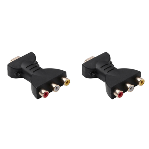 2X - Compatibile con 3 adattatori audio video RGB - Adattatore maschio componente C 1