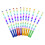 12 Stück Multicolor LED-Leuchtstäbe 50x4x3cm 3 Modi 15