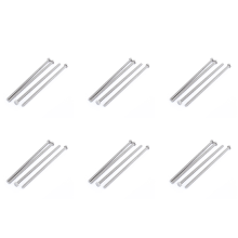 Tornillos de cabeza hexagonal de acero inoxidable con rosca completa M6 x 150 mm, 24 unidades