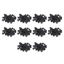 Tapa redonda de plástico para patas de mesa y silla, inserto de tubo acanalado de 22 mm de diámetro, 500 unidades
