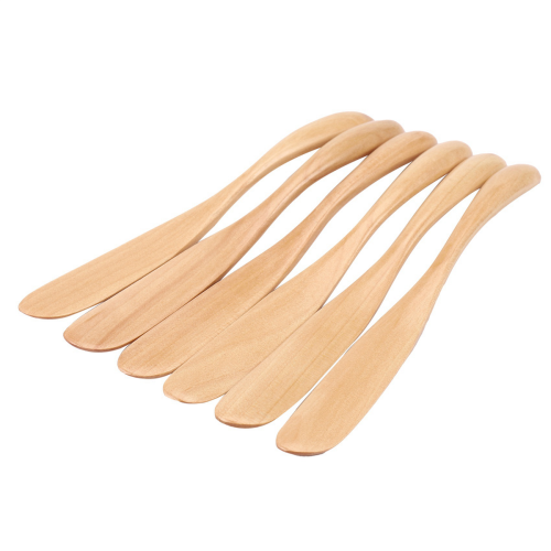Cuchillo de madera para mantequilla y queso, 6.5 pulgadas, 30 piezas 2