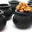 144 Pack Plastic Black Witch Candy Bowls Cauldrons,Pot with Handle ,fo 9
