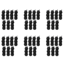 144 stuks plastic zwarte heksen snoepkommen ketels, pot met handvat, fo