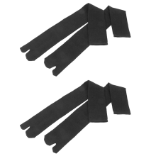 2 paia di calzini Tabi Sabot a 2 dita EU35-44 per uomo/donna neri