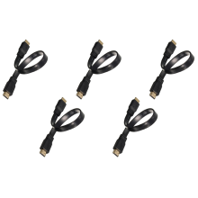 5X Korte mannelijke naar platte kabelkabel Full HD voor audio-video HDTV TV