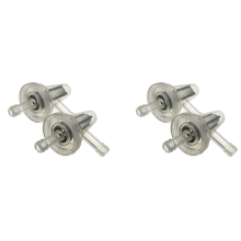 4 x Motorrad-Schneemobil, klarer Inline-Gasfilter, rechtwinklig, 1/4 6/7 mm