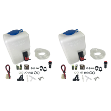 2X 12V 1.5L Universal Motorcycle Car Wind Shield Washer Reservoir Pump