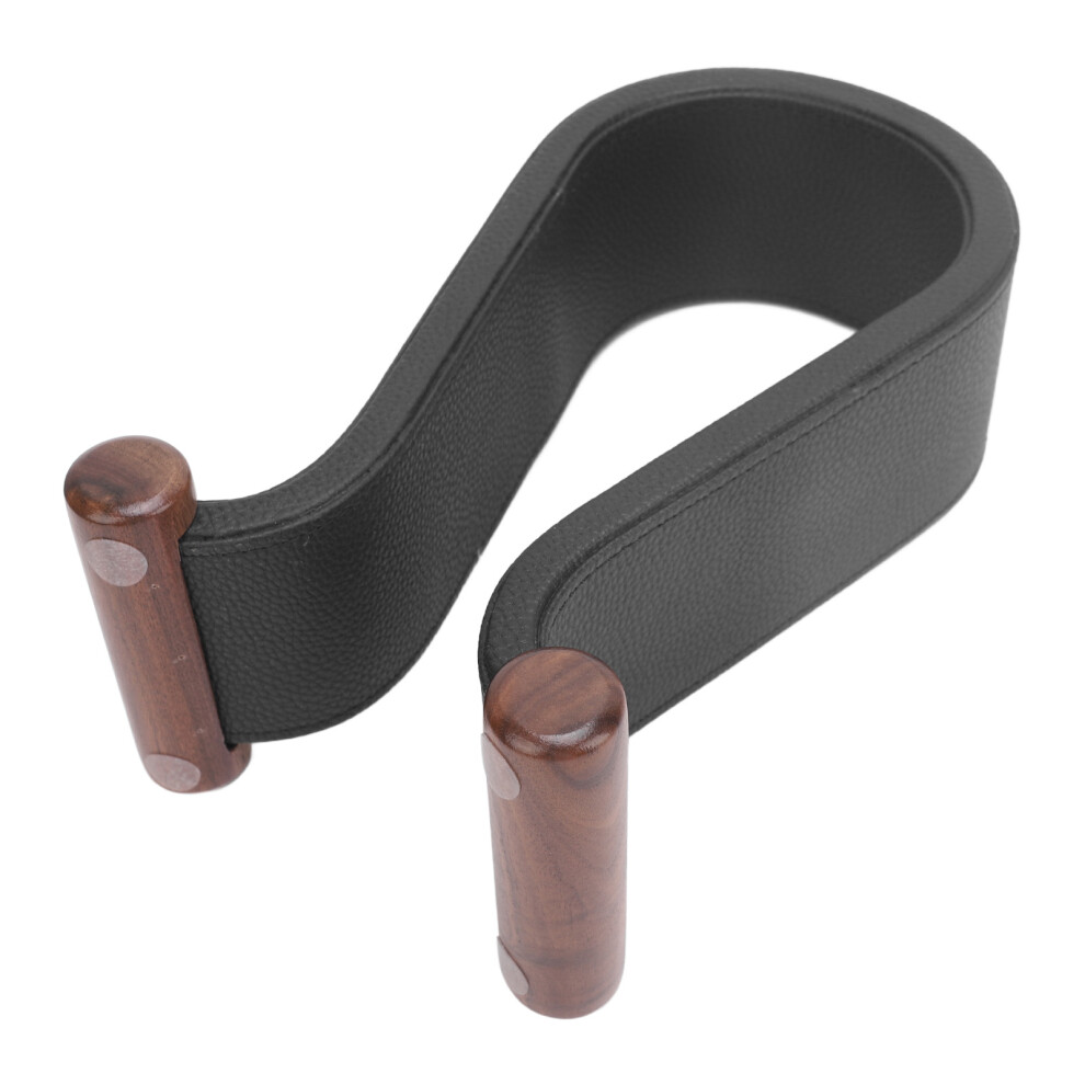 Walnut Headphone Stand With Anti Slip Pu Leather For Studio & Gaming Headsets 4201335162845