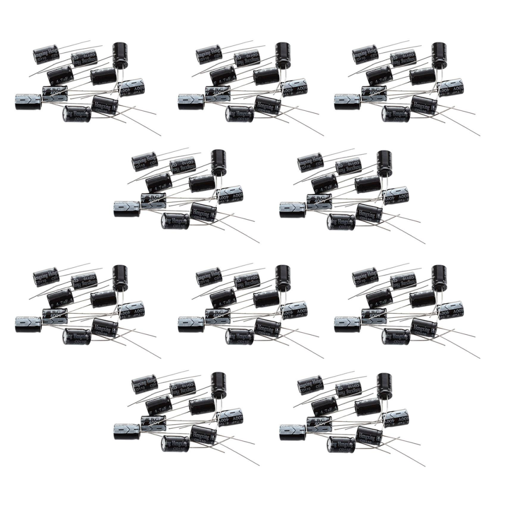100 X 4.7Uf 400V 105C Radial Electrolytic Capacitor 8X12m 4852109516106