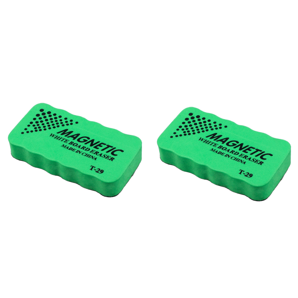 2X New Magnetic Board Eraser Drywipe Marker Cleaner Office Whiteboard 4852109516366