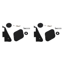 Set di 2 battipenna neri/cavità/coperture interruttori/piastra selettore pickup/bra