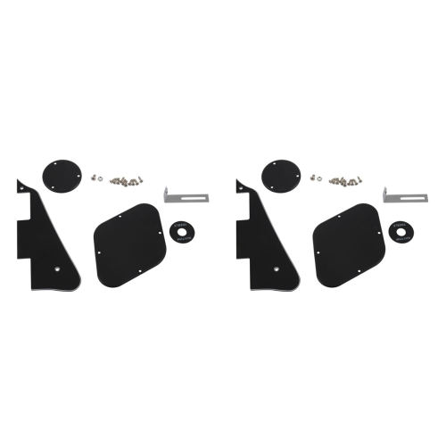 Σετ 2 μαύρων καλυμμάτων Pickguard / κοιλότητας / διακοπτών / πλάκα επιλογής Pickup / σουτιέν