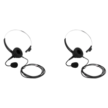 2X RJ9 Call Center Headphone Monaural Noise Reduction Headset with Mic