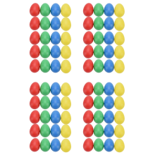 80 pezzi di uova shaker in plastica con 4 colori per bambini, maracas, percussioni