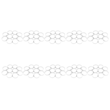Lot de 100 moules à tarte circulaires en acier inoxydable