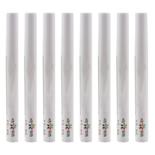 8 Witte permanente autobanden metaalverfstiftmarker