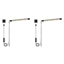 2x Full Spectrum LED kweeklampen voor planten met verstelbare hoogte, 3